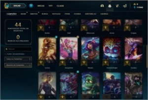 Conta DIAMANTE 4 BARATA com 37 champs e 4 skins - League of Legends LOL