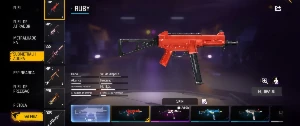Conta de free Fire rara de 2017 com ump ruby