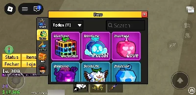 Conta Blox Fruits Lvl 700 + Portal No Inv - Roblox