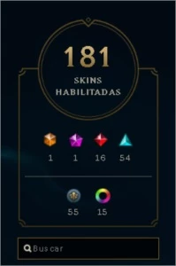 Conta de lol, diamante 3, 181 skins/ TODOS CHAMPIONS - League of Legends