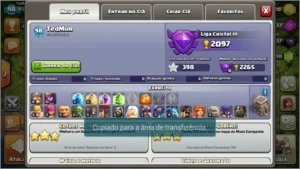 CONTA CV 9 QUASE FULL - Clash of Clans
