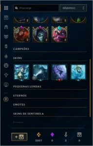 CONTA COM 224 SKINS , QUASE TODOS O CAMPEÕES - League of Legends LOL