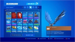 Conta de Fortnite SEASON 1 COM 2400 VBUCKS E TUBARÃO MAKO
