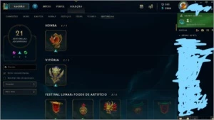 CONTA LOL-TODOS OS CAMPEÕES-PLATINA 5-MAIS DE 200 SKINS - League of Legends