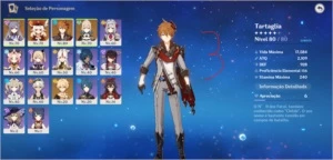 Childe+ Keqing+ Klee+ Jean+ 2 Armas  AR44 - Genshin Impact