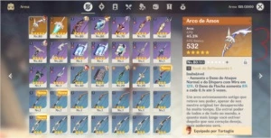Childe+ Keqing+ Klee+ Jean+ 2 Armas  AR44 - Genshin Impact