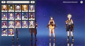 AR41 Xiao + Lança de Jade, Kazuha e Qiqi - Genshin Impact