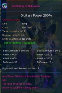 Conta Omega SV AOX/BEELZE X - Digimon Masters Online DMO