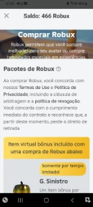 Conta premiada - Roblox