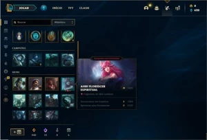 Conta platina 1 com 75 PDL, 27 Champs e 2 Skins + 11 Espolio - League of Legends LOL