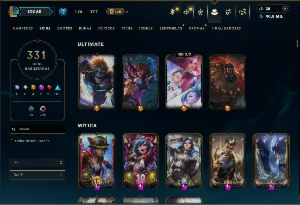 Esmeralda 2 com TODOS os Champs e 331 Skins +5 Prestigios - League of Legends LOL