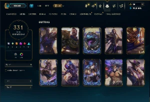 Esmeralda 2 com TODOS os Champs e 331 Skins +5 Prestigios - League of Legends LOL