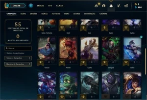 Conta Platina 2 com 31 Champs e 7 Skins +2 Fragmentos - League of Legends LOL