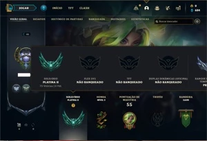 Conta Platina 2 com 31 Champs e 7 Skins +2 Fragmentos - League of Legends LOL