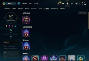 Conta Platina 2 com 31 Champs e 7 Skins +2 Fragmentos - League of Legends LOL