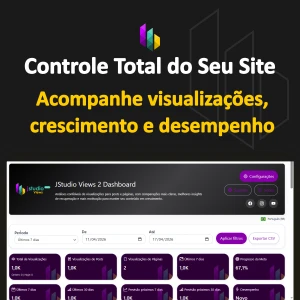 Plugin WordPress de Visualizações e Analytics JStudio Views - Redes Sociais