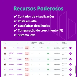 Plugin WordPress de Visualizações e Analytics JStudio Views - Redes Sociais