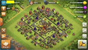 Clash of Clans com mais de 10.000 gemas