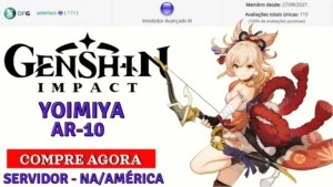 ✨GENSHIN IMPACT - CONTA COM YOIMIYA 5⭐ AR10 ✨
