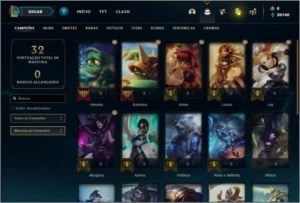 Conta ouro 3 com 20 champs e 9 fragmentos de skins - League of Legends LOL