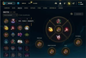Conta Diamante 2 com 33 Champs e 7 Skins + 1 Fragmento - League of Legends LOL