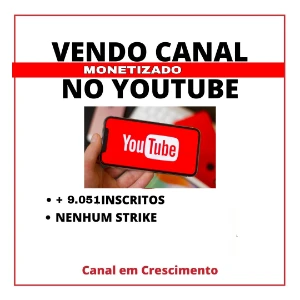 Vendo um canal monetizado - Redes Sociais