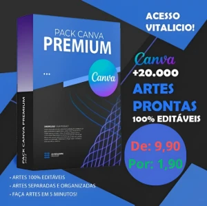 Pack Canva Premium / 2026 - Artes e Templates Artes Canva
