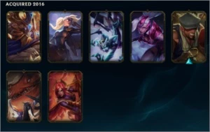 Conta com Kayle juiza, Icone do BETA e 5 skin vitoriosas. - League of Legends LOL