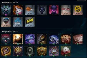 Conta com Kayle juiza, Icone do BETA e 5 skin vitoriosas. - League of Legends LOL