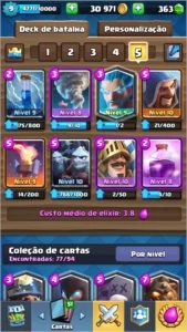 Clash of Clans cv 10 Semi c/ conta Clash Royale arena 9 nv9