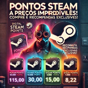 Pontos Steam a Preços Imperdíveis! Compre!