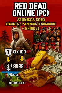 Red Dead Online(PC) 100 LEVEL+6.000 GOLD BARS+500.000 DÓLARE