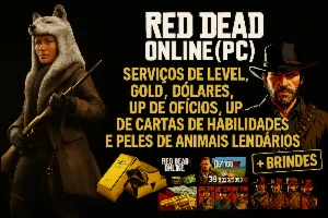 Red Dead Online(PC) 100 LEVEL+6.000 GOLD BARS+500.000 DÓLARE