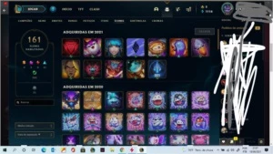 CONTA DE LOL LVL 361 com +70 skins - League of Legends