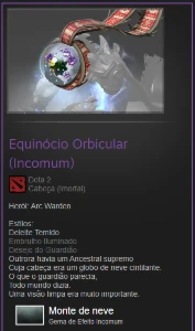 Equinócio Orbicular (Incomum)  "monte de neve" - DOTA 2