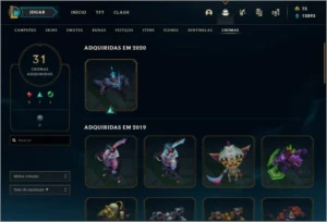 CONTA LOL 308 SKIN(3 ULTIMATE, 3 MISTICA) ALL CHAMP E RUNAS - League of Legends