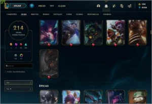 Conta lol, varias skins, level 158. - League of Legends