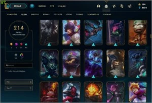 Conta lol, varias skins, level 158. - League of Legends