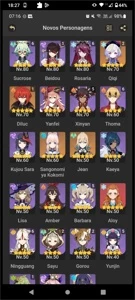 Conta genshin Ar58 15 personagens 5★ - Genshin Impact