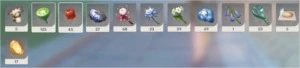 GENSHIN IMPACT AR 43 - Klee, Mona, Keqing, e Qiqi 5*