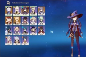 GENSHIN IMPACT AR 43 - Klee, Mona, Keqing, e Qiqi 5*
