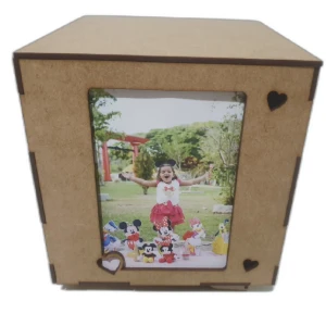 Porta retrato giratório MDF, caixa com tampa - Artesanato e Personalizados
