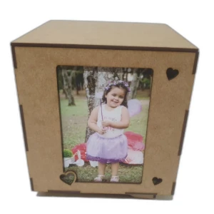 Porta retrato giratório MDF, caixa com tampa - Artesanato e Personalizados