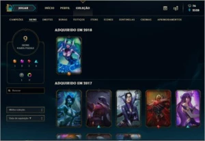CONTA GOLD R$ 70,00 - League of Legends LOL