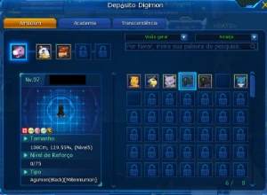 Conta AOA 6/6 Server Alpha LA DMO - Digimon Masters Online