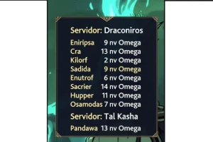 Dofus 1 char nv200 (server TK) / 8 char nv200 (server Draco)