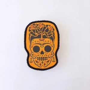 Quadro Box Caveira Mexicana Amarela - Artesanato e Personalizados