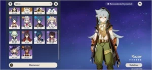 CONTA GENSHIN IMPACT COM ZHONGLI, VENTI, MONA, JEAN, DILUC