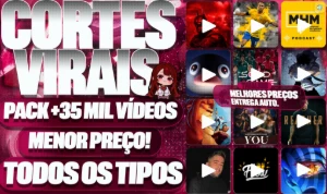 [Barato] Pack De +35K Cortes/Vídeo Virais! Prontos Para Post - Vídeos e Cortes Cortes Virais