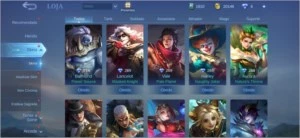 CONTA MOBILE LEGENDS 42 SKINS - SKIN KOF LEONA